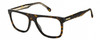 Profile View of Carrera CA-267/S-086-HAV Designer Reading Eye Glasses in Brown Tortoise Havana Gold Unisex Panthos Full Rim Acetate 56 mm