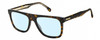 Profile View of Carrera CA-267/S-086-HAV Designer Blue Light Blocking Eyeglasses in Brown Tortoise Havana Gold Unisex Panthos Full Rim Acetate 56 mm