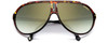 Top View of Carrera ENDURANCE65-N-086-HAV Aviator Sunglass Tortoise/G15 Green Gradient 63 mm