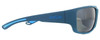 Side View of Bolle KAYMAN Unisex Designer Sunglasses in Matte Storm Blue/Polarized Grey 60 mm