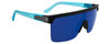 Top View of SPY Optic FLYNN Unisex Semi-Rimless Sunglass Black Sky Crystal/Blue Mirror 134mm