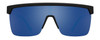 Front View of SPY Optic FLYNN Unisex Semi-Rimless Sunglass Black Sky Crystal/Blue Mirror 134mm