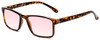 Profile View of Medspex L2007 C2 Tortoise FL-41 Pink Anti-Migraine Reduce Light Sensitive Glasses
