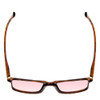 Top View of Medspex L2007 C2 Tortoise FL-41 Pink Anti-Migraine Reduce Light Sensitive Glasses