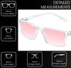 Dimensions of Medspex L2007 C3 Crystal FL-41 Pink Anti-Migraine Reduce Light Sensitive Glasses