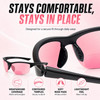 Medspex Sport 202BF FL41 Pink BIFOCAL Migraine Reduction Safety Glasses in Black