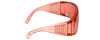 Front View of Medspex 1003 FL41 Pink Migraine Glasses Fitover Safety Glasses Blue Light Filter