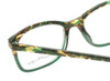 Close up View of Hemingway H4694 Unisex Blue Light Blocking Filter+A/R Lenses Tortoise/Emerald 53mm