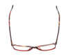 Top View of Ernest Hemingway H4694 Unisex Eyeglasses in Tortoise/Burgundy Red 53mm