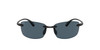 Side View of Costa Del Mar Ballast Unisex Rimless Sunglass in Black/Polarized Gray 580P 60 mm Alternate 1