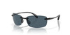 Top View of Costa Del Mar Ballast Unisex Rimless Sunglass in Black/Polarized Gray 580P 60 mm Alternate 1