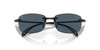 Close Up View of Costa Del Mar Ballast Unisex Rimless Sunglass in Black/Polarized Gray 580P 60 mm
