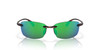 Front View of Costa Del Mar Ballast Rimless Sunglass Tortoise/Polarized Green Mirror 580P 60mm