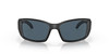 Front View of Costa Del Mar Blackfin Unisex Designer Sunglasses Black/Polarized Gray 580P 62mm