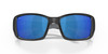 Close Up View of Costa Del Mar Blackfin Unisex Sunglass in Black/Polarized Blue Mirror 580P 62 mm