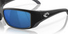 Top View of Costa Del Mar Blackfin Unisex Sunglass in Black/Polarized Blue Mirror 580P 62 mm