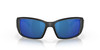 Front View of Costa Del Mar Blackfin Unisex Sunglass in Black/Polarized Blue Mirror 580P 62 mm