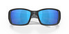 Close Up View of Costa Del Mar Blackfin Unisex Sunglass in Black/Polarized Blue Mirror 580G 62 mm