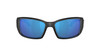 Close Up View of Costa Del Mar Blackfin Unisex Sunglass in Black/Polarized Blue Mirror 580G 62 mm Alternate 1