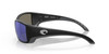 Side View of Costa Del Mar Blackfin Unisex Sunglass in Black/Polarized Blue Mirror 580G 62 mm