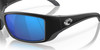 Top View of Costa Del Mar Blackfin Unisex Sunglass in Black/Polarized Blue Mirror 580G 62 mm