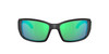 Close Up View of Costa Del Mar Blackfin Unisex Sunglasses Black/Polarized Green Mirror 580G 62 mm Alternate 1