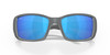 Close Up View of Costa Del Mar Blackfin Unisex Sunglasses in Gray/Polarized Blue Mirror 580G 62mm