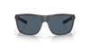 Front View of Costa Del Mar Broadbill Unisex Sunglasses in Grey Black/Polarized Gray 580P 61mm