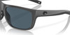 Top View of Costa Del Mar Broadbill Unisex Sunglasses in Grey Black/Polarized Gray 580P 61mm