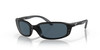 Top View of Costa Del Mar Brine Unisex Designer Sunglasses in Black/Polarized Gray 580P 59mm Alternate 1