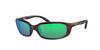 Close Up View of Costa Del Mar Brine Unisex Sunglasses Tortoise/Polarized Green Mirror 580G 59 mm Alternate 1