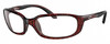 Profile View of Costa Del Mar BRINE READERS Designer Reading Eye Glasses in Brown Tortoise Havana Black Unisex Oval Full Rim Acetate 59 mm