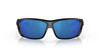 Front View of Costa Del Mar Cat Cay Unisex Sunglasses in Black/Polarized Blue Mirror 580P 61mm