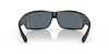 Front View of Costa Del Mar Cat Cay Unisex Sunglasses in Black/Polarized Blue Mirror 580P 61mm Alternate 1