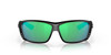 Front View of Costa Del Mar Cat Cay Unisex Sunglass in Black/Polarized Green Mirror 580G 61 mm