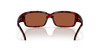 Front View of Costa Del Mar Caballito Sunglass Tortoise/Polarized Green Mirror 580G GLASS 59mm Alternate 1