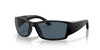 Profile View of Costa Del Mar Corbina Unisex Designer Sunglasses Black/Polarized Gray 580P 62 mm