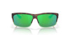 Front View of Costa Del Mar Cut Sunglasses in Tortoise Havana/Polarized Green Mirror 580P 60mm