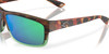 Top View of Costa Del Mar Cut Sunglasses in Tortoise Havana/Polarized Green Mirror 580P 60mm