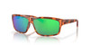 Profile View of Costa Del Mar Cut Unisex Sunglasses in Tortoise/Polarized Green Mirror 580P 60mm
