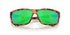 Close Up View of Costa Del Mar Cut Unisex Sunglasses in Tortoise/Polarized Green Mirror 580P 60mm