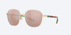 Profile View of Costa Del Mar Egret Women Sunglass Gold/Polarized Copper Silver Mirror 580P 55mm