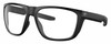 Profile View of Costa Del Mar Ferg Designer Progressive Lens Blue Light Blocking Eyeglasses in Matte Black Unisex Panthos Full Rim Acetate 59 mm