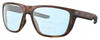 Profile View of Costa Del Mar Ferg Designer Progressive Lens Blue Light Blocking Eyeglasses in Matte Tortoise Havana Unisex Panthos Full Rim Acetate 59 mm
