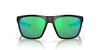 Front View of Costa Del Mar Ferg Unisex Sunglass Black/Polarized Green Mirror 580G GLASS 59 mm