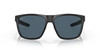 Front View of Costa Del Mar Ferg XL Unisex Designer Sunglasses Black/Polarized Gray 580P 62 mm