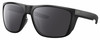 Profile View of Costa Del Mar Ferg XL Designer Polarized Sunglasses with Custom Cut Smoke Grey Lenses in Matte Black Unisex Panthos Full Rim Acetate 62 mm
