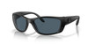Profile View of Costa Del Mar Fisch Unisex Sunglasses in Black Blackout/Polarized Gray 580P 64mm