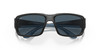 Close Up View of Costa Del Mar Fantail Unisex Designer Sunglasses Black/Polarized Gray 580P 59 mm