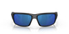 Front View of Costa Del Mar Fantail Unisex Sunglasses in Black/Polarized Blue Mirror 580P 59mm